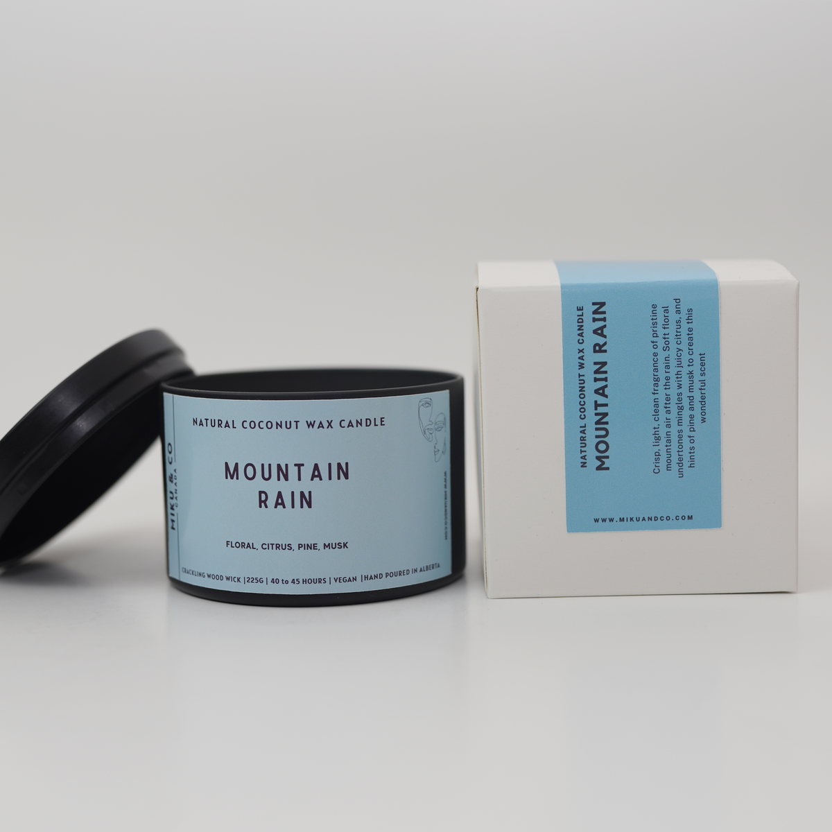 Mountain Rain Coconut Wax Candle