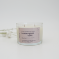 Sandalwood + Amber Natural Coconut Wax Candle