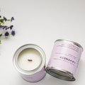 Miku & CO Canada Lavender scented natural coconut wax candle in a reusable metal tin