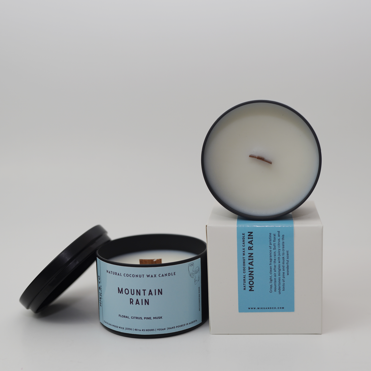 Mountain Rain Coconut Wax Candle